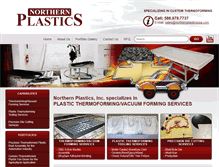 Tablet Screenshot of northernplasticsusa.com